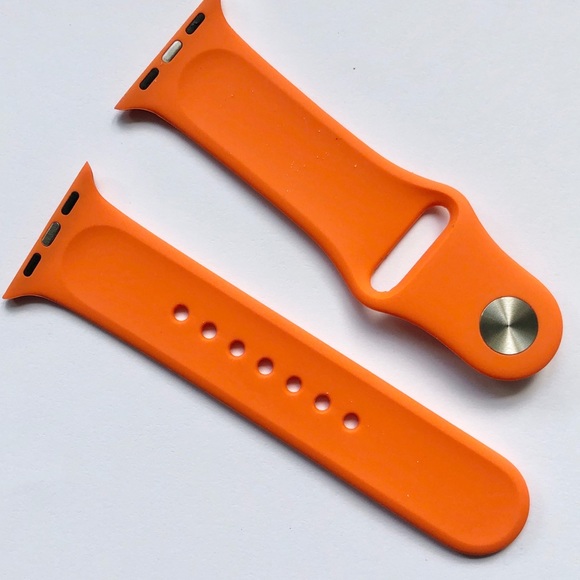 5/$20 NEW Pumpkin ORANGE Silicone Sport Band Apple Watch 38/40/41mm S/M - Picture 4 of 9